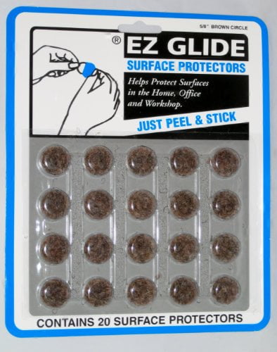 EZ GLIDE PROTECTORS 1 1/2" BROWN PEEL STICK~SURFACE PROTECTORS FREE SHIPPING 