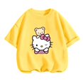 thumbnail image 3 of Camiseta de Hello Kitty, ropa para niños, camisetas de manga corta, ropa de calle, jersey, conjuntos de ropa para bebés, tops casuales, 3 of 5