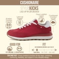 thumbnail image 3 of Cushionaire Kicks Fashion Sneakers for Women - Lightweight Non-Slip Lace Up Spring Shoes with Memory Foam Insole and Tread Outsole, 3 of 22