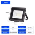 thumbnail image 2 of Projecteur LED 200W 150W 100W 50W 30W 20W 10W Extérieur Étanche Lampe Murale Réflecteur Projecteur de Rue Éclairage de Jardin, Sélection Multi-Mode, 2 of 7