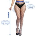 thumbnail image 3 of Littleforbig High Waist Tights Fishnet Mesh Net Stockings 3 Pairs Blue, 3 of 6