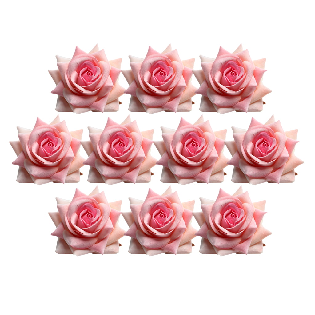 20pcs Velvet Rose Flowers For Garland Flower Ball Making Wedding Party Decor 