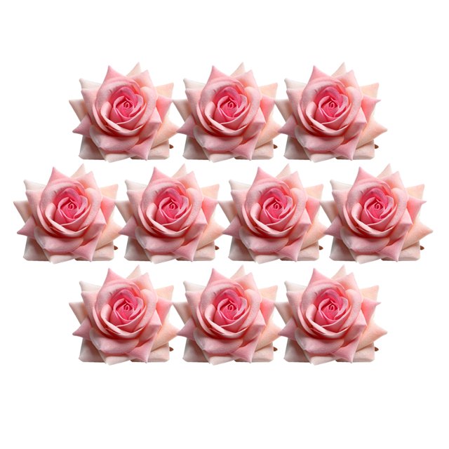 Cabezas de flores artificiales Sunnimix 10 piezas de color Mezclado para decoración de boda
