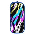 thumbnail image 2 of Large Storage Pencil Case, Vibrant Splash Abstract Tiger Pattern with Zipper Large Capacity Pen Bag, 2 of 8
