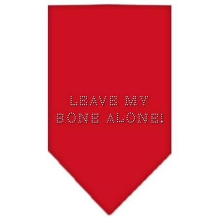 Blue Full Rhinestones Snap - Leave My Bone Alone Rhinestone Bandana Red Large