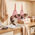 thumbnail image 4 of YZAPOII Pet Grooming Hammock for Cats Dogs, Breathable Sling for Nail Trimming and Bathing, Pink, 4 of 6