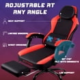 thumbnail image 6 of Bossin Gaming Chairs with Footrest, Massage Leather Game Chair for Adults, Big and Tall Gamer Chair with Headrest and Lumbar Support, 6 of 7