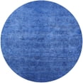 thumbnail image 1 of Ahgly Company Indoor Round Mid-Century Modern Blue Orchid Blue Persian Area Rugs, 4' Round, 1 of 6
