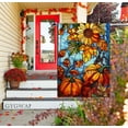 thumbnail image 5 of Fall Pumpkin House Flag for Outside 28x40 Inch Double Sided, Autumn Yard Flag Stained Glass Thanksgiving Garden Flag for Outside Farmhouse Holiday Decorations, 5 of 6