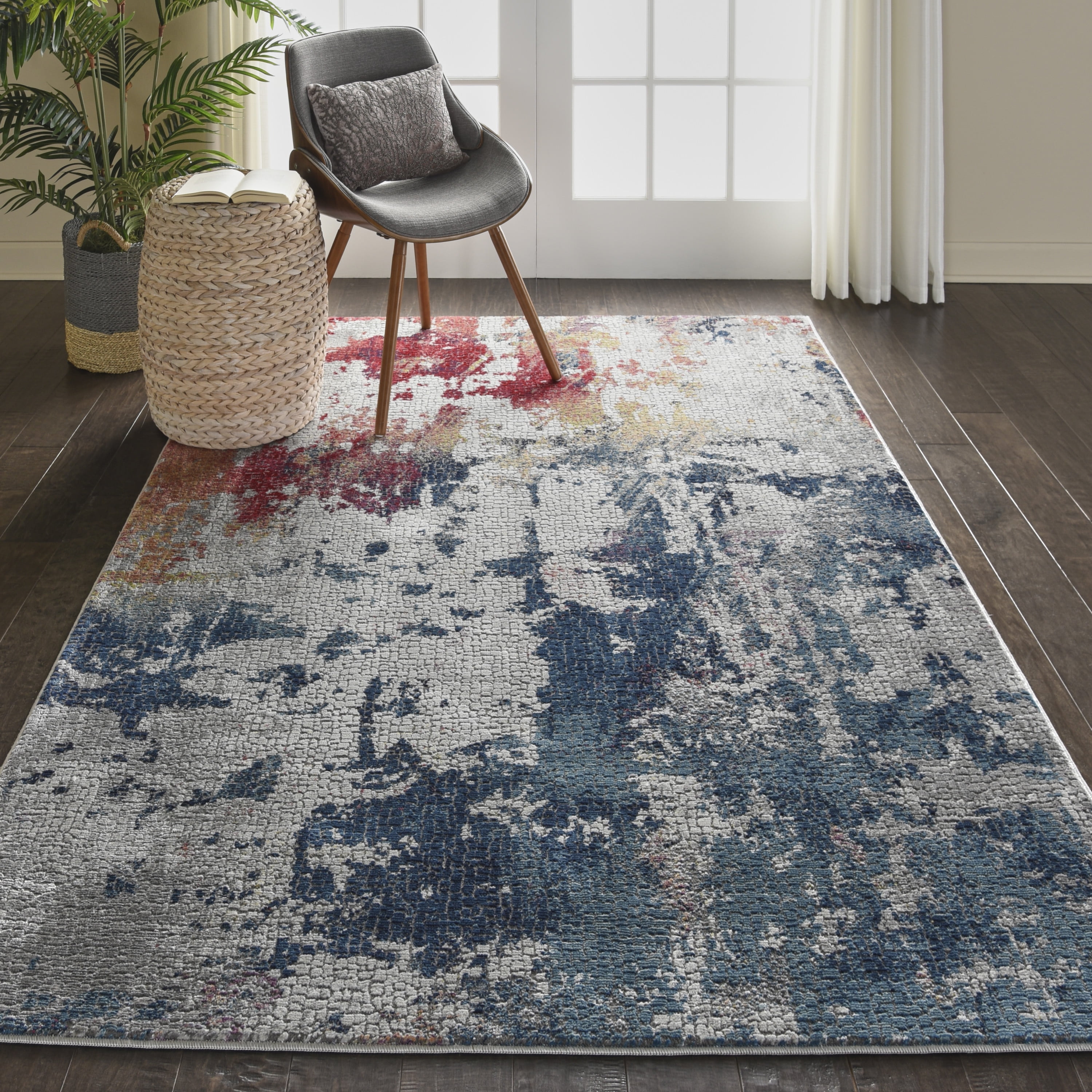Nourison Global Vintage Abstract Abstract Multicolor Area Rug Walmart