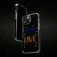 thumbnail image 6 of DistinctInk Clear Hybrid Case for Apple iPhone 15 Plus (6.7" Screen) - Worry Less Live More - Shockproof Protection, 6 of 9