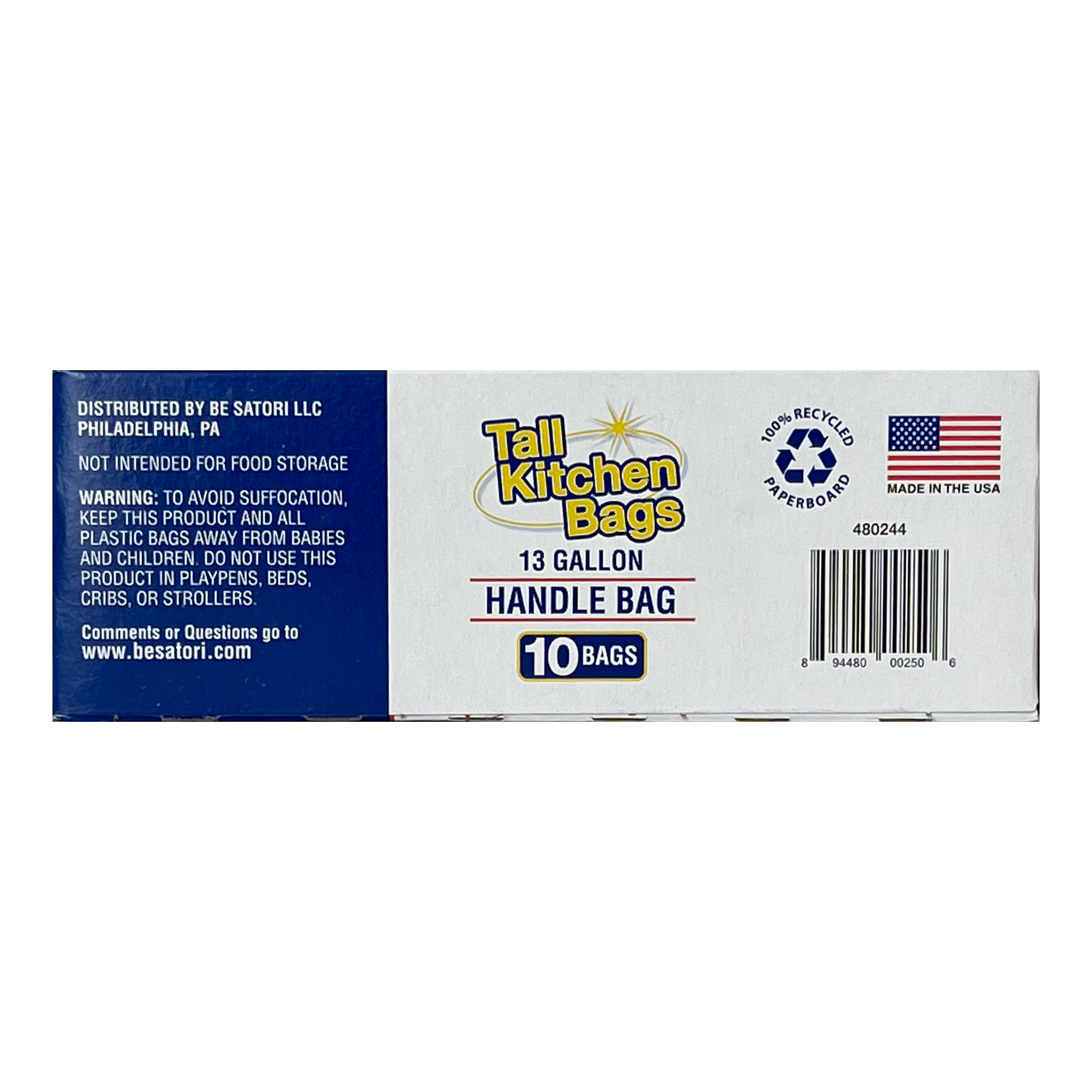 Basic Kitchen Trash Bags, 13 Gallon, 40 Count photo 6