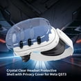 thumbnail image 6 of Crystal Protective Case for Meta Quest 3, VR Headset Glasses Transparent Protective Cover Mask-Transparent-Red, 6 of 6