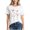 Purple, variant on Women's Tops Under $5 XL Printed Casual Short Sleeved T-shirt Comfortable Top
