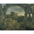thumbnail image 3 of Joseph Selleny 14x12 Black Modern Framed Museum Art Print Titled - Verbled Cemetery (1847), 3 of 5