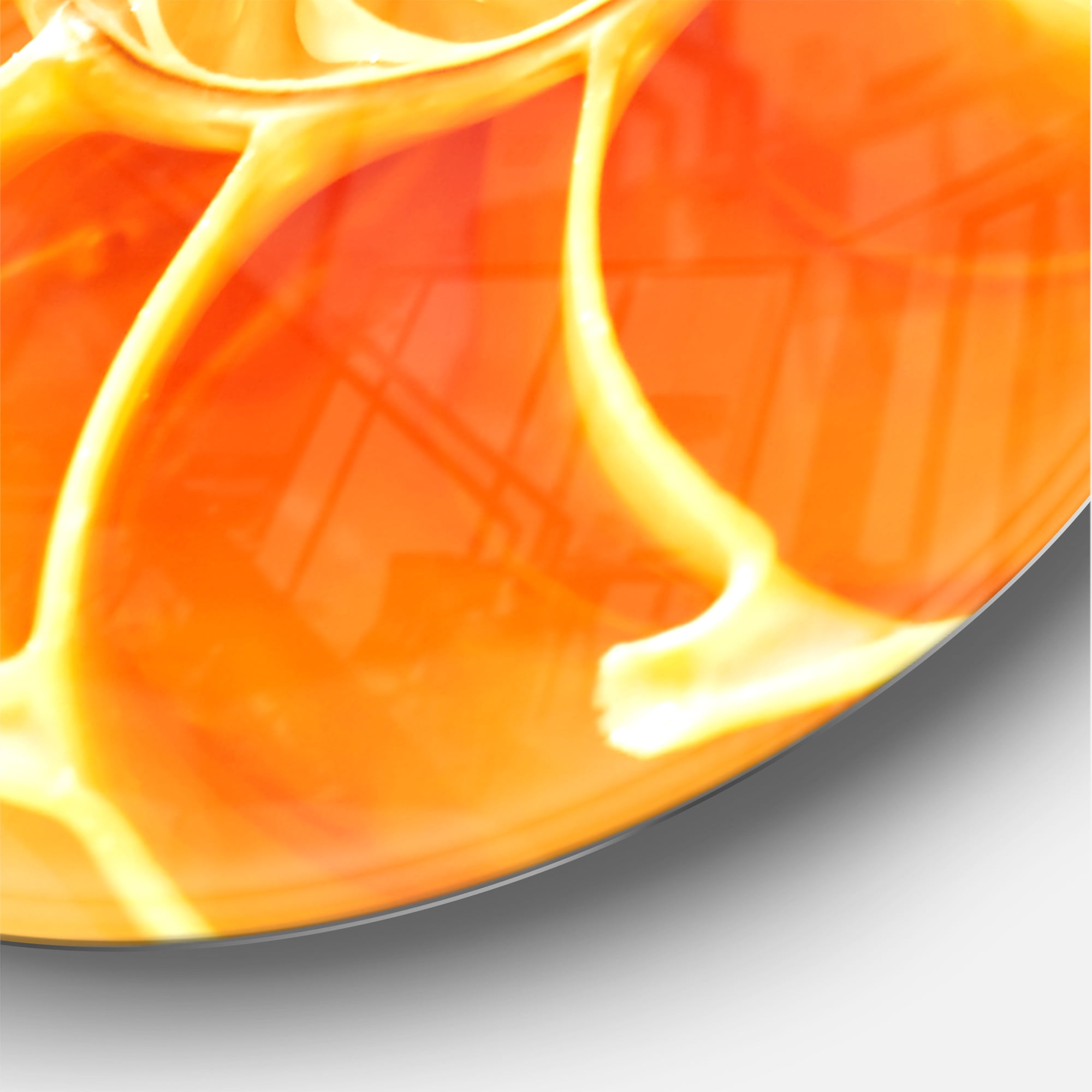 Designart 'Yellow Nautilus Shell ' Modern wall clock