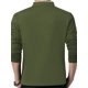 thumbnail image 3 of Sunloudy Hombres Primavera Otoño Slim Tops Color sólido Manga larga Cuello alto Camisas con botones Sunloudy moda, 3 of 5