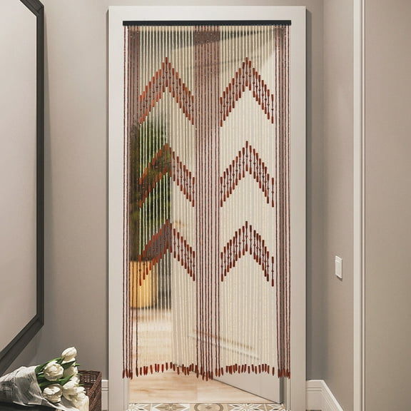 Vintage Bamboo 52 Strands Curtain Beads Window Door Shoji Room Divider Doorway