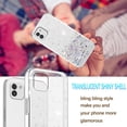thumbnail image 4 of Compatible with Samsung A03 Case Cute Glitter Clear Sparkly Cases Shockproof Samsung Galaxy A03 Phone Case for Women Girls Silicone Slim Bling Protective Cover (Clear), 4 of 14