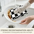 thumbnail image 5 of 2 Pcs Funny Kitchen Towels,Black and White Checkered Pattern Microfiber Dish Towels,Kitchen Tea Towels,Kitchen Towel Set (18" X 26"), 5 of 7