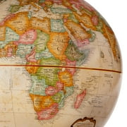 Franklin 12 Antique Globe with Accurate World Map - Educational Use & Home Decor