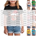 thumbnail image 3 of Xyant Toddler Christmas Shirt Boy Girl Reindeer Print Short Sleeve Graphic T-Shirt Kids Funny Xmas Holiday Tee Tops, Size 1-2 Years, 3 of 4