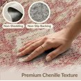 thumbnail image 6 of ODIKA 9'x12' Burgundy Geometric Patchwork Abstract Washable Area Rug Vintage Faded Mosaic Tile Distressed Block Symmetrical Layout for Great Room, Indoor Concept, Large Living Low Pile, Flatwoven, 6 of 7