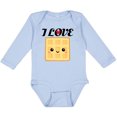 thumbnail image 3 of Inktastic Waffle Lover I Love Waffles Boys or Girls Long Sleeve Baby Bodysuit, 3 of 5