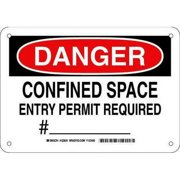 BRADY 123641 DANGER SIGN 7X10