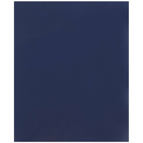 JAM Paper Glossy Two Pocket Folders, Navy Blue, 25 per Pack