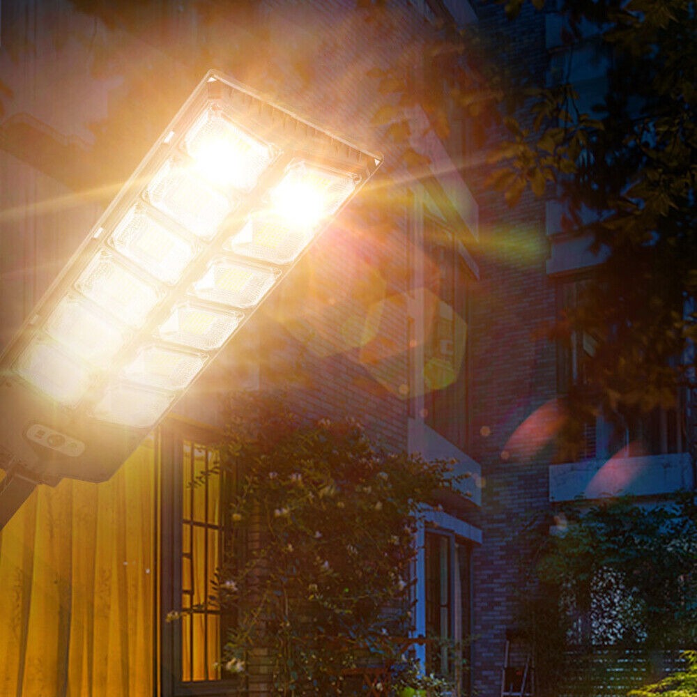 Outdoor Solar Street Light Motion Sensor Lamp Commercial Dusk To Dawn Road Lamp