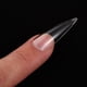 thumbnail image 3 of 500 puntas de uñas postizas de almendra transparentes, cobertura completa, para manicura casera, 3 of 8