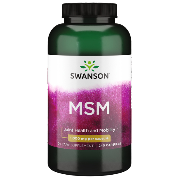 Swanson Dietary Supplements MSM 1,000 mg Capsule 240ct