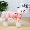 thumbnail image 3 of Small Dog Cat Floral Jumpsuit Clothes Autumn Winter Pet Four-Legged Clothing for Small Medium Dogs Pet Chihuahua Pug Outfits, 3 of 6