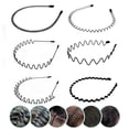 thumbnail image 3 of Jnismy Hair Hoop 2Pcs - High Elasticity Anti-deform Anti-slip Non-Falling Wave Shaped Face Washing Hoop Hair Band, 3 of 7
