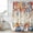 Beige Blue, variant on Blue Pumpkins Fall Shower Curtain, Waterproof Shower Curtains for Bathroom, Autumn Eucalyptus Thanksgiving Vintage Washable Fabric Bathtub Curtain Set Bath Decor with 12 Hooks Stall 36"x72"
