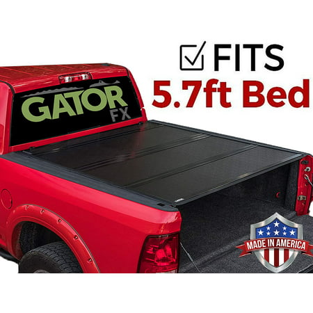 Gator FX (fits) 2019 Dodge Ram 5.7 FT No Rambox Hard Folding Tonneau Truck Bed Cover Made in the USA
