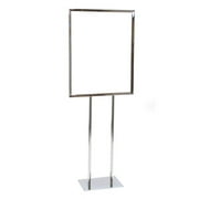 KC Store Fixtures 10602 Floor standing sign holder, 22"x28" - chrome