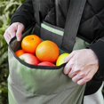 thumbnail image 3 of Bolsa para recoger frutas yuxing delantal para recoger verduras bolsa de lona Oxford verde, 3 of 5
