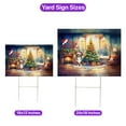 thumbnail image 5 of Merry Christmas Australian Shepherd Santa Hat Xmas Tree Winter Holiday Yard Sign Aussie Dog Lover Gifts Outdoor Home Lawn Garden Porch Decor - 01013, 5 of 5