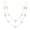 White, variant on Minimalist Geometric Square Double Layer Collarbone Necklace Resin for Sensitive