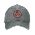 thumbnail image 1 of ZICANCN Adjustable Baseball Cap Women, Wiccan Totem Swirl Spiral Hats for Men Adult Washed Cotton Denim Baseball Caps Fashion, Gray, 1 of 8