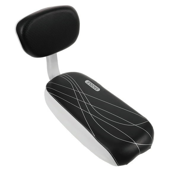 1 Set Comfortable Bike Back Seat with Backrest Bike Rear Seat with Cushion Bicycle Backseat Thickened Shelf Seat Bike Backseat Pad