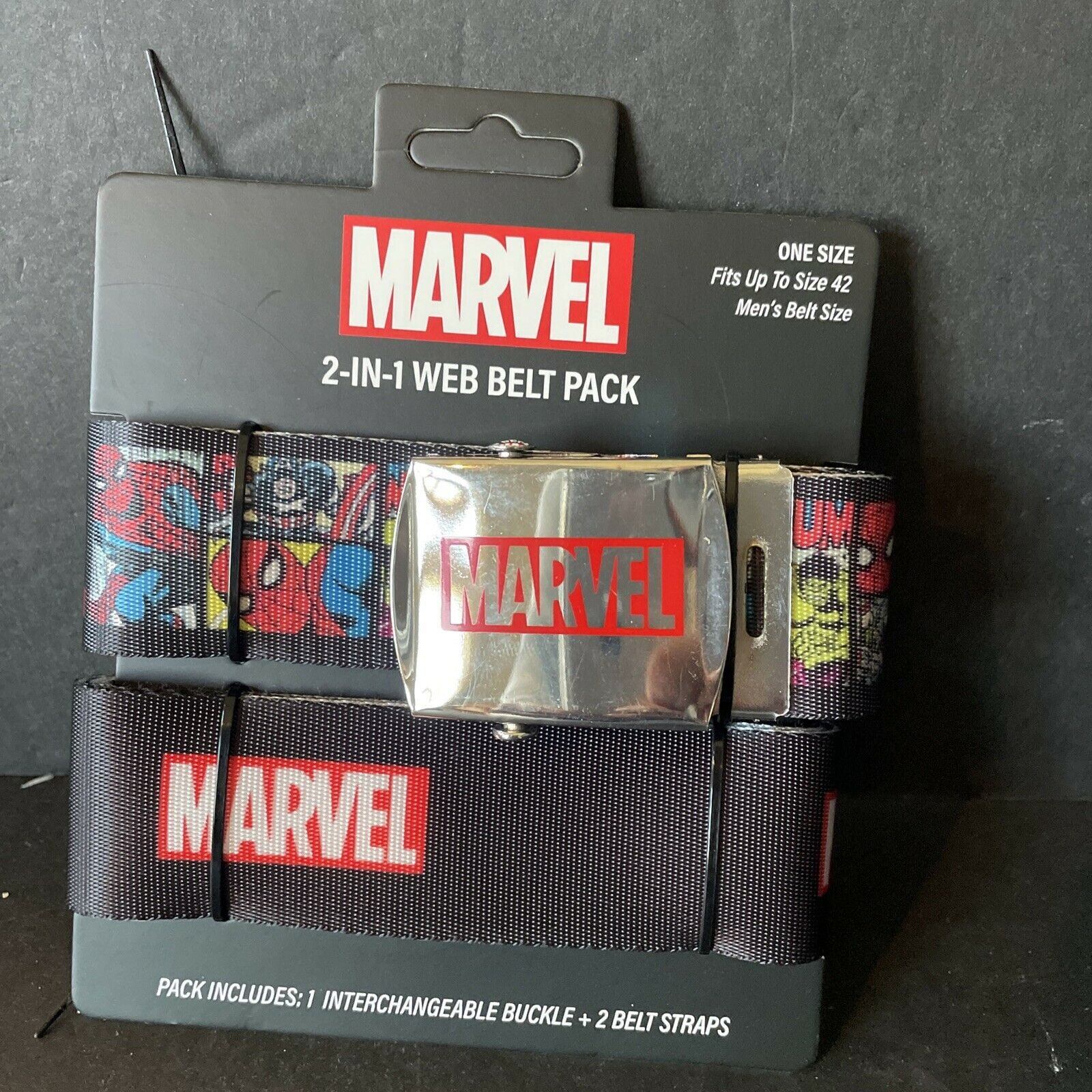 【I AM MARI】24FW★ Marvel Square H-Line OP (Belt set) Marvel Heroes Profile Mens Belt Size S/M 30-32‚Äù with