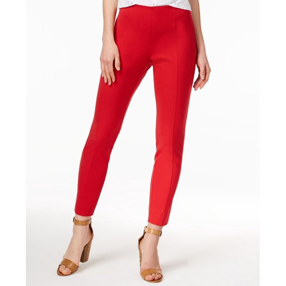 Maison Jules Cotton Pull On Pants Real Red M