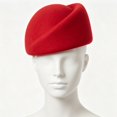 thumbnail image 7 of Hsqqdc Women Wool Pillbox Hat Vintage Fascinator Base Formal Church Wedding Winter Stewardess Cap, 7 of 7