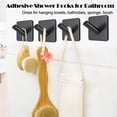 thumbnail image 5 of Fotosnow Ganchos adhesivos curvos con bloqueo negro: ganchos antideslizantes para toallas de 15 libras, se pegan en el baño, cocina, 4 paquetes, 5 of 5