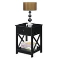 thumbnail image 5 of Home Square Furniture One-Drawer End Table in Black Wood Finish - Set of 2, 5 of 5