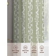thumbnail image 6 of Sage Green Spring Leaves Sheer Curtains 72 Inch Length 2 Panels Set, Pastoral Botanical Striped Flowers Voile Window Treatment Curtains Sheers Drapes for Bedroom/Living Room/Kitchen 52"x72"x2, 6 of 7