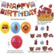 thumbnail image 2 of Fire Truck Birthday Party Supplies Including Fireman Happy Birthday Banner Cake Topper Cupcake Toppers Balloons Fire Truck Theme, 2 of 4